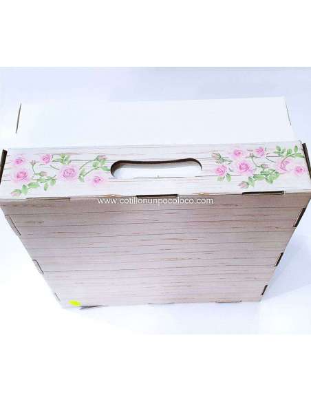 BOX IMPRESA LINEA FLORES C/TAPA VISOR 30x30x12