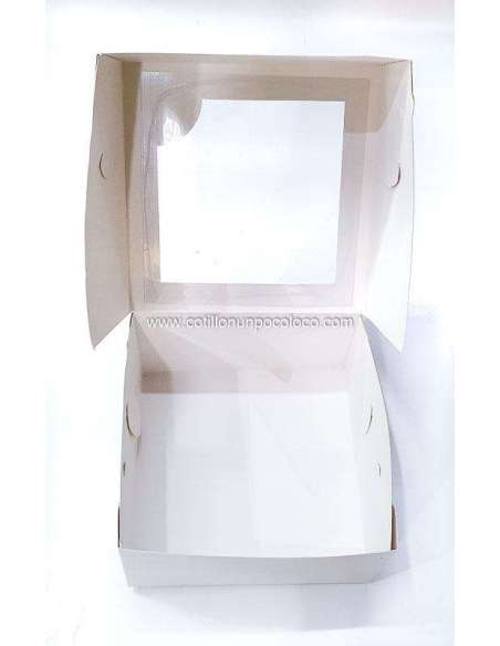 CAJA MINI TORTA C/VISOR 22x22x9
