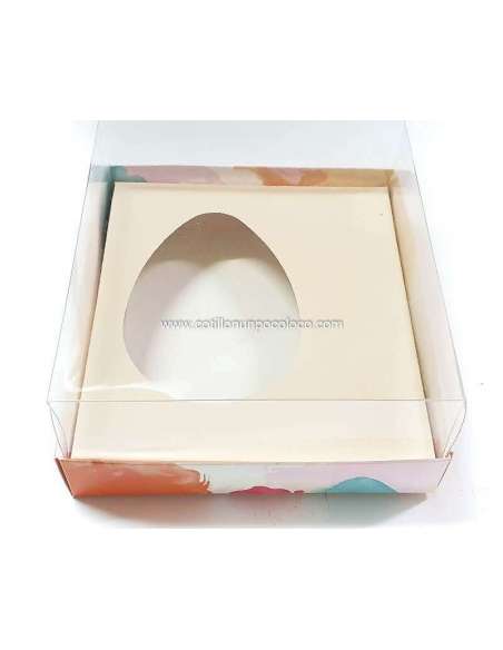 CAJA C/VISOR MEDIO HUEVO CON INTERIOR