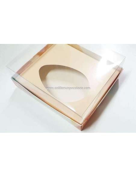 CAJA C/VISOR MEDIO HUEVO CON INTERIOR