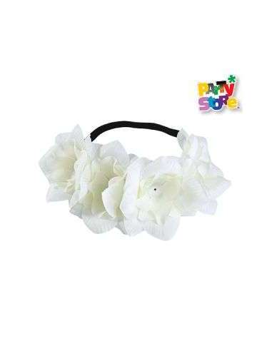 DIADEMA DE FLORES BLANCAS