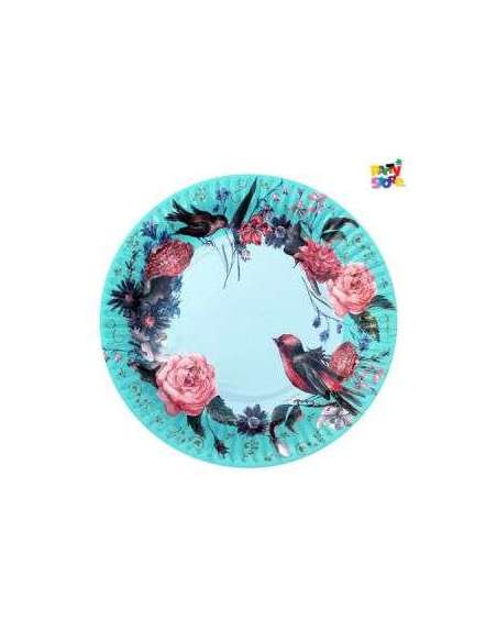 PLATO DE POLIPAPEL 17cm RUISEÑOR x6 DPC063