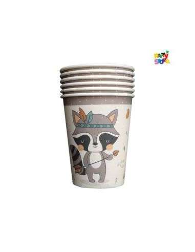 VASO DE POLIPAPEL MAPACHE x6 DVA046