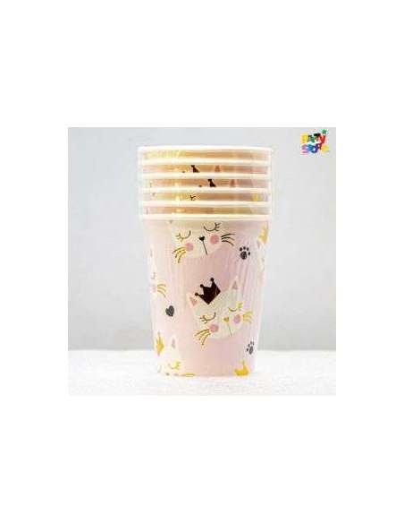 VASO DE POLIPAPEL KITTY x6 DVA066