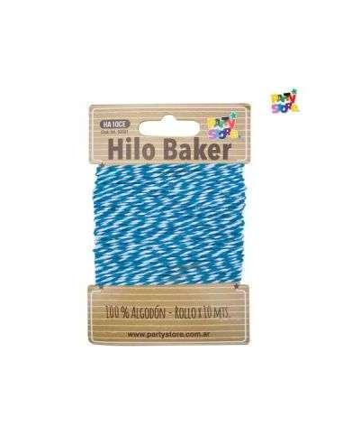 HILO BICOLOR BAKER TWINE CELESTE x10 mts HA10CE