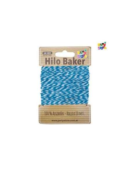 HILO BICOLOR BAKER TWINE CELESTE x10 mts HA10CE
