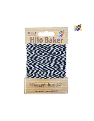 HILO BICOLOR BAKER TWINE NEGRO x10 mts HA10NG