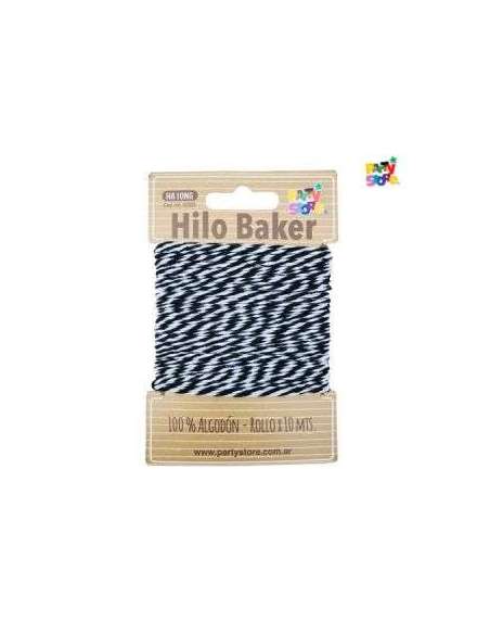 HILO BICOLOR BAKER TWINE NEGRO x10 mts HA10NG