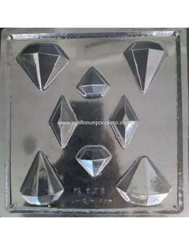 PLACA BOMBON DIAMANTES SURTIDOS