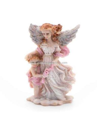 ANGEL DE LA GUARDA ROSA C/NIÑO