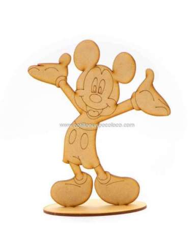 PLACA MADERA MICKEY