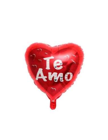 GLOBO METALIZADO CORAZON "TE AMO" 18"