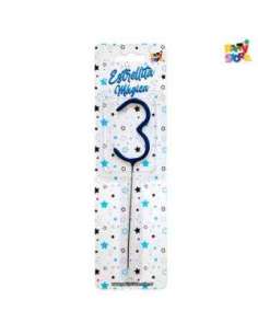 NUMERO ESTRELLITA MAGICA CELESTE 3