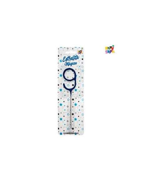 NUMERO ESTRELLITA MAGICA CELESTE 9
