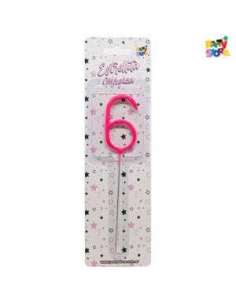 NUMERO ESTRELLITA MAGICA ROSA 6