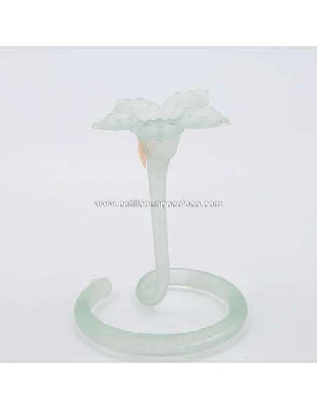 PORTA VELA FLOR DE VIDRIO