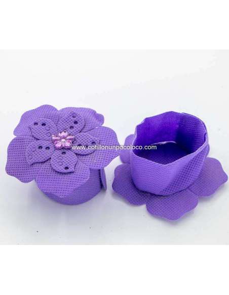 ALAJERO TELA LILA CON FLOR