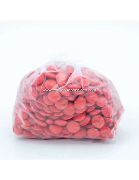 Lenteja de chocolate grande rojo x200g