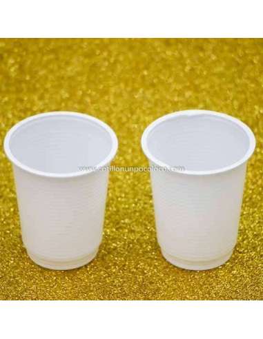 VASO 110 cc PLASTICO BLANCO x 100