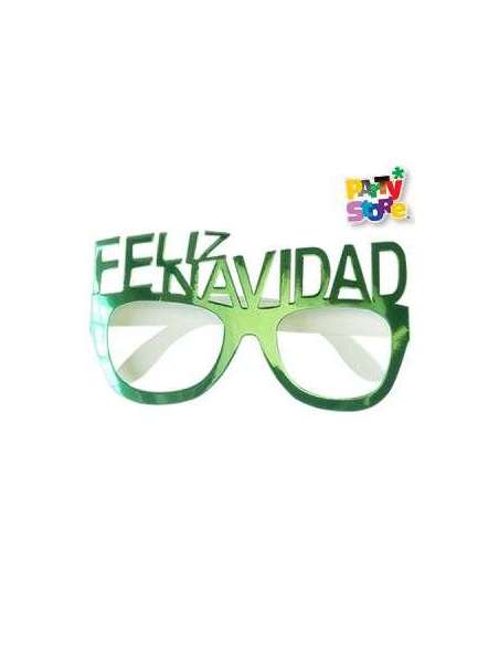LENTES DE PAPEL FELIZ NAVIDAD x4 LEPNA