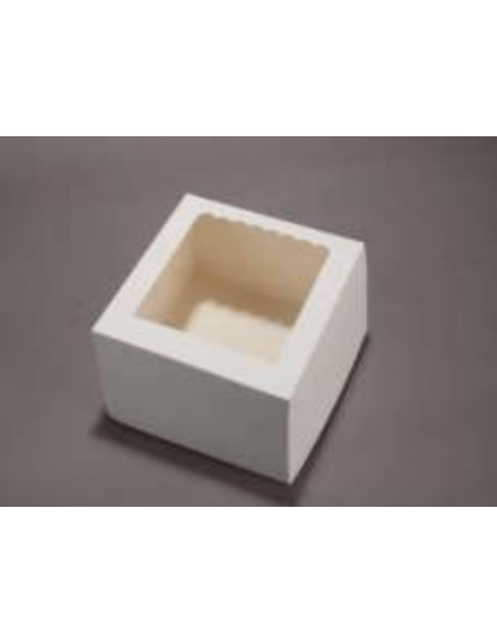 CAJA MINI TORTA C/VISOR 19x19x10