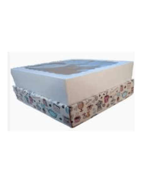 BOX IMPRESA COFEE C/TAPA VISOR 25x25x12