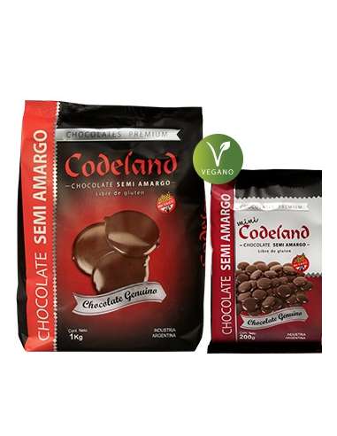 MINI MEDALLON CHOCOLATE SEMI AMARGO x200g