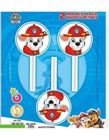 MOLDE PLACA CHUPETIN PAW PATROL x2