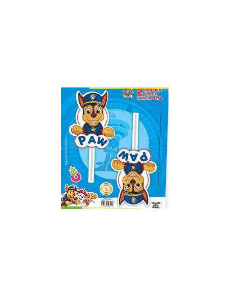 MOLDE PLACA PALETA PAW PATROL x2