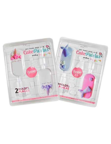 SETS DOBLE 2 PLACAS PALETAS MAGICO UNICORNIO