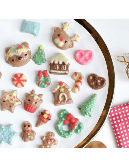 SETS DOBLE 2 PLACAS CANDY NAVIDEÑO