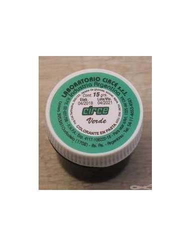 COLORANTE EN PASTA CIRCE x 15g VERDE