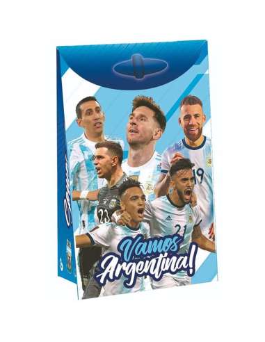 BOLSITA PAPEL ESTUCHE AFA SELECCIÓN ARGENTINA MUNDIAL x8