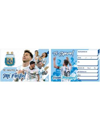 INVITACION AFA SELECCIÓN ARGENTINA MUNDIAL x10