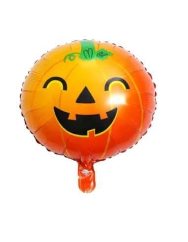 GLOBO METALIZADO 18" (45cm) CALABAZA SONRISA