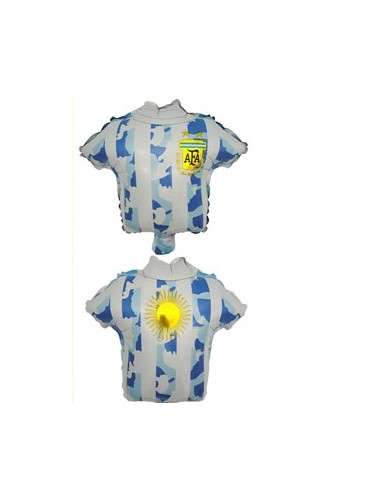 GLOBO METALIZADO CAMISETA DE FUTBOL GRANDE ARGENTINA