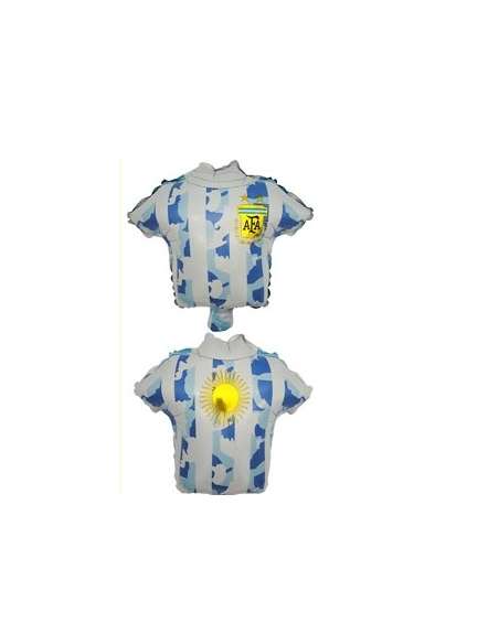 GLOBO METALIZADO CAMISETA DE FUTBOL GRANDE ARGENTINA