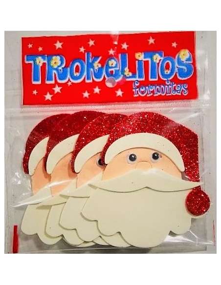 PAPA NOEL GIBREADO C/APLIQUES Y OJITOS x4