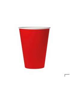VASO 8 OZ ROJO x8