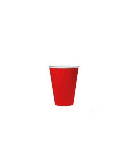 VASO 8 OZ ROJO x8