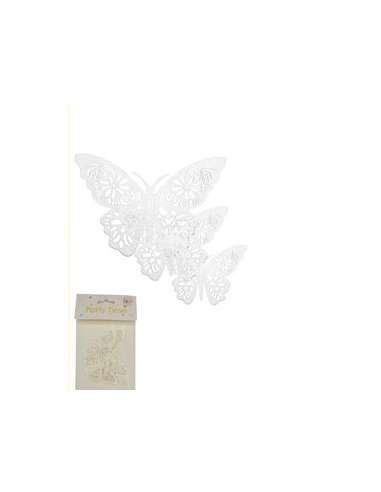 ADORNO MARIPOSA BLANCO X6