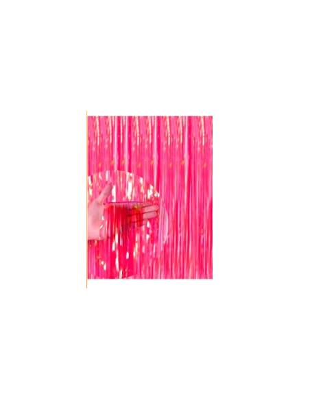 CORTINA IRIDISCENTE 1x2M FUCSIA