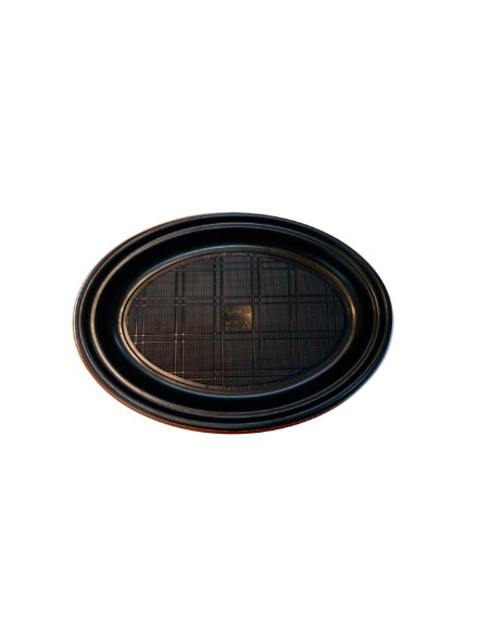 BANDEJA OVALO NEGRO x25u