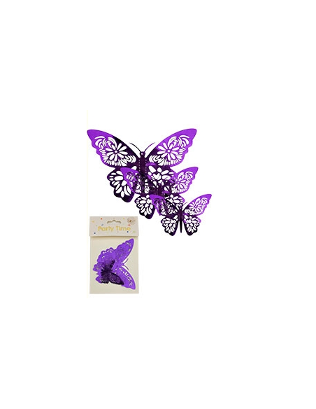 ADORNO MARIPOSA VIOLETA MODELOS SURTIDOS x6