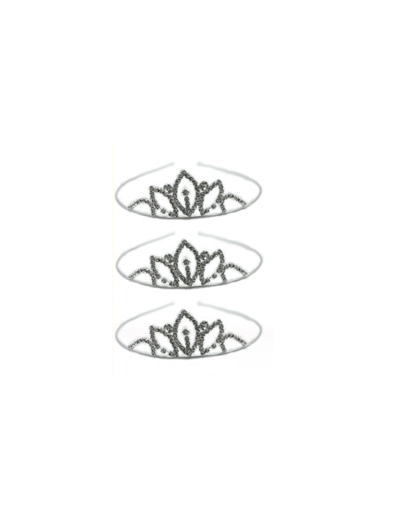 TIARA DE METAL CON STRASS MOD. C04 x1