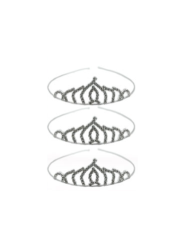 TIARA DE METAL CON STRASS MOD. C09 x1