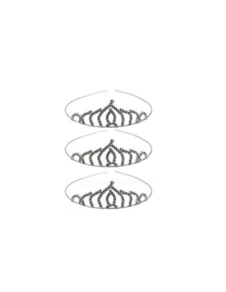 TIARA DE METAL CON STRASS MOD. C09 x1