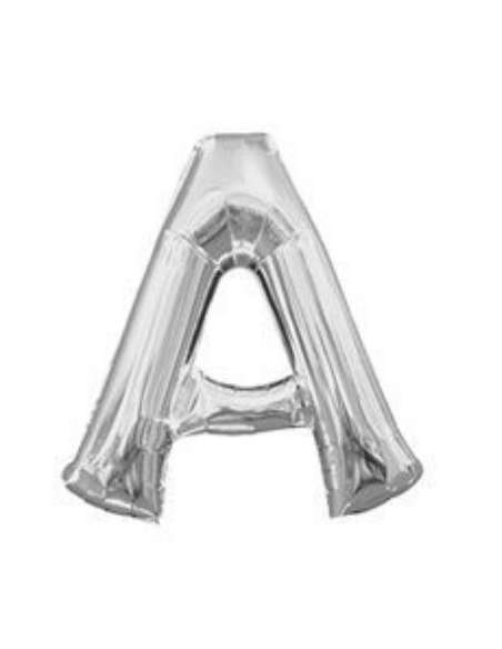 GLOBO LETRAS PLATEADAS A 16" x1