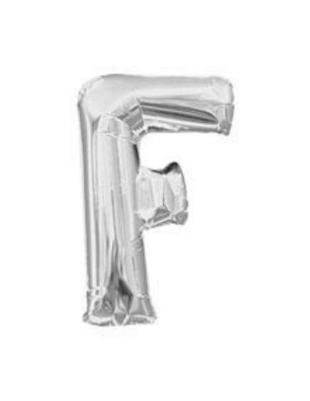GLOBO LETRAS PLATEADAS F 16" x1