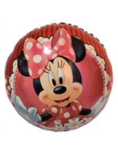 GLOBO METALIZADO PERSONAJES 18" (45cm) MINNIE ROJO MARGARITASx1